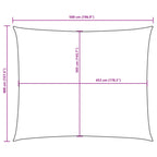 Sonnensegel Oxford-Gewebe Rechteckig 4x5 m Weiß