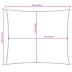 Sonnensegel Oxford-Gewebe Rechteckig 2x2,5 m Terrakotta-Rot