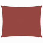 Sonnensegel Oxford-Gewebe Rechteckig 4x5 m Terrakotta-Rot