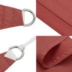 Sonnensegel Oxford-Gewebe Rechteckig 4x5 m Terrakotta-Rot