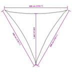 Sonnensegel Oxford-Gewebe Dreieckig 3x3x3 m Terrakotta-Rot