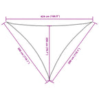 Sonnensegel Oxford-Gewebe Dreieckig 3x3x4,24 m Terrakotta-Rot
