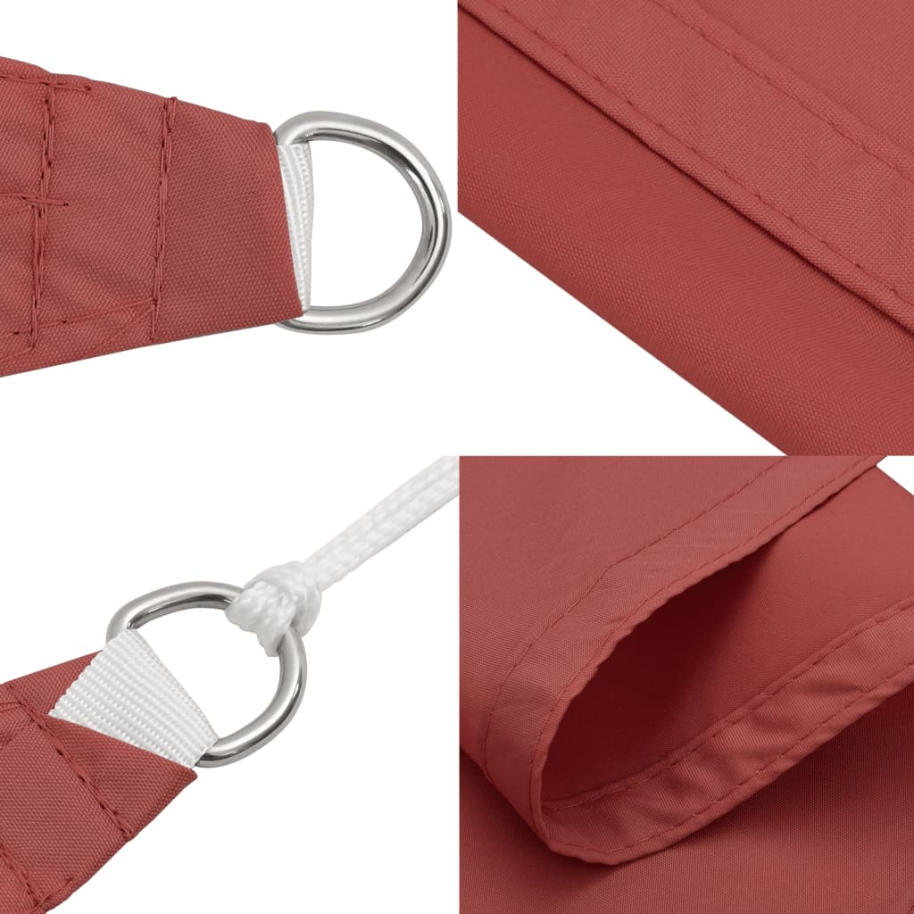 Sonnensegel Oxford-Gewebe Dreieckig 3x4x5 m Terracotta-Rot