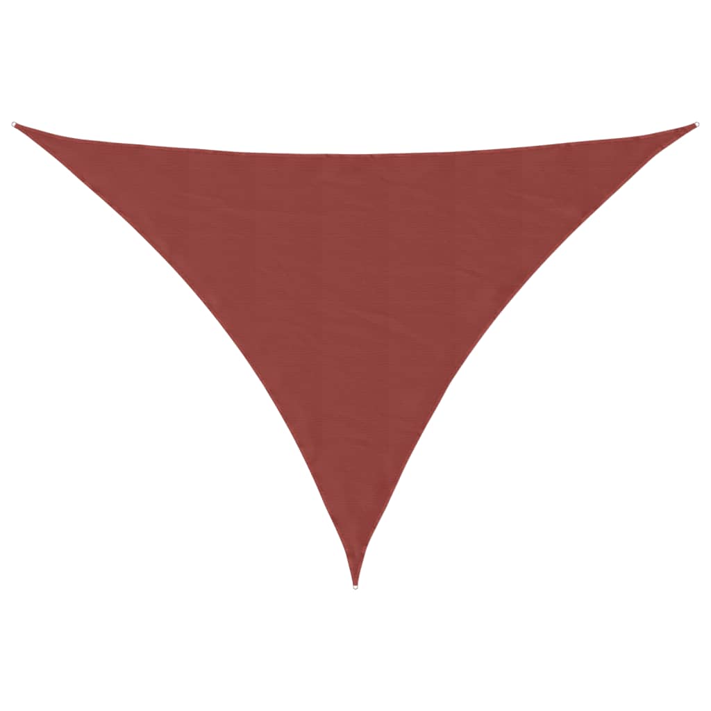 Sonnensegel Oxford-Gewebe Dreieckig 5x7x7 m Terrakotta-Rot