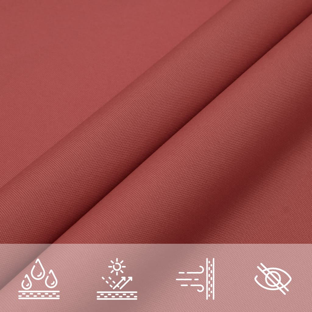 Sonnensegel Oxford-Gewebe Dreieckig 5x7x7 m Terrakotta-Rot