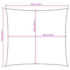 Sonnensegel Oxford-Gewebe Quadratisch 3x3 m Taupe