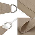 Sonnensegel Oxford-Gewebe Quadratisch 4x4 m Taupe