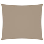 Sonnensegel Oxford-Gewebe Rechteckig 2x2,5 m Taupe