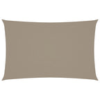 Sonnensegel Oxford-Gewebe Rechteckig 2,5x5 m Taupe