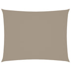 Sonnensegel Oxford-Gewebe Rechteckig 3x4 m Taupe