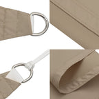 Sonnensegel Oxford-Gewebe Rechteckig 3x4 m Taupe