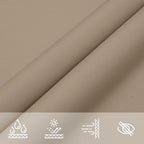 Sonnensegel Oxford-Gewebe Rechteckig 3x5 m Taupe
