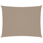 Sonnensegel Oxford-Gewebe Rechteckig 4x6 m Taupe