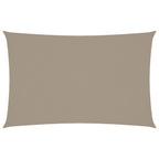 Sonnensegel Oxford-Gewebe Rechteckig 4x7 m Taupe