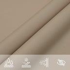 Sonnensegel Oxford-Gewebe Dreieckig 3x4x4 m Taupe