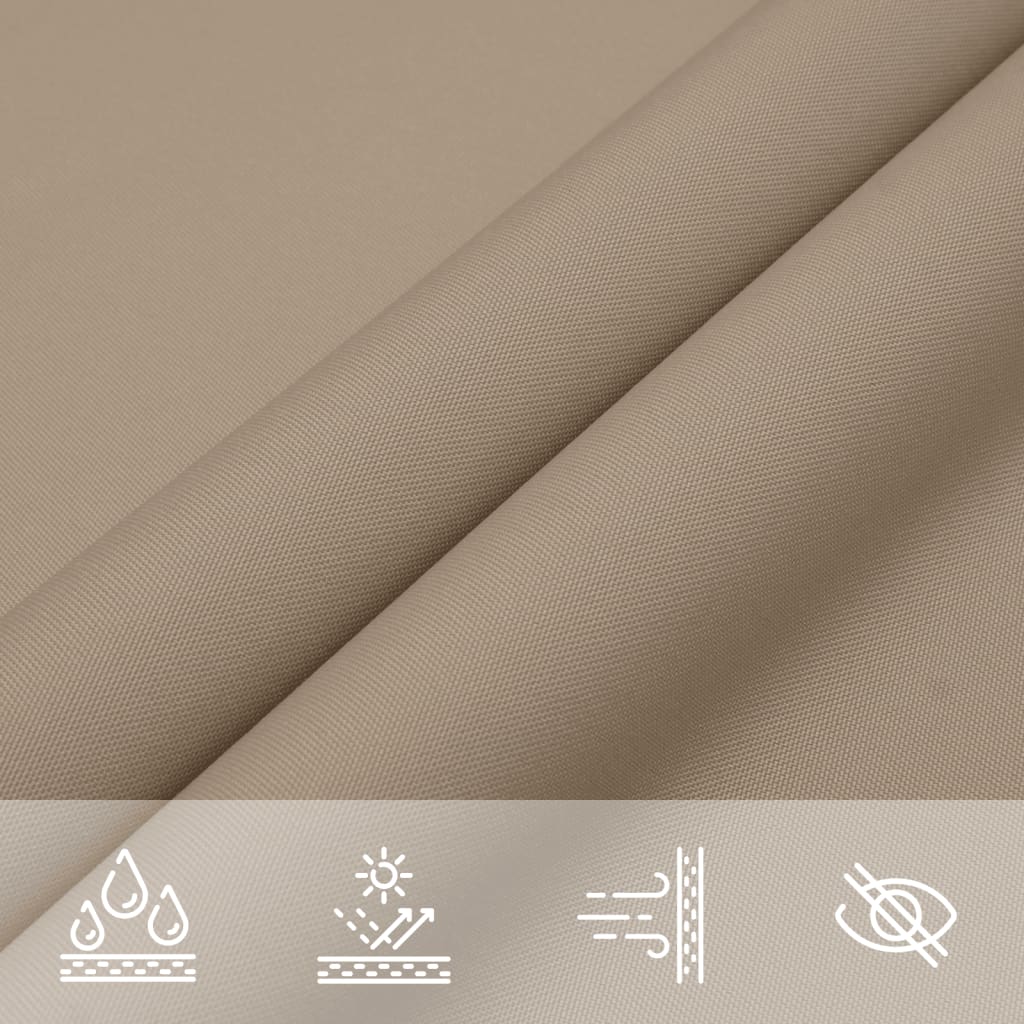 Sonnensegel Oxford-Gewebe Dreieckig 5x5x5 m Taupe