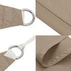 Sonnensegel Oxford-Gewebe Dreieckig 5x6x6 m Taupe