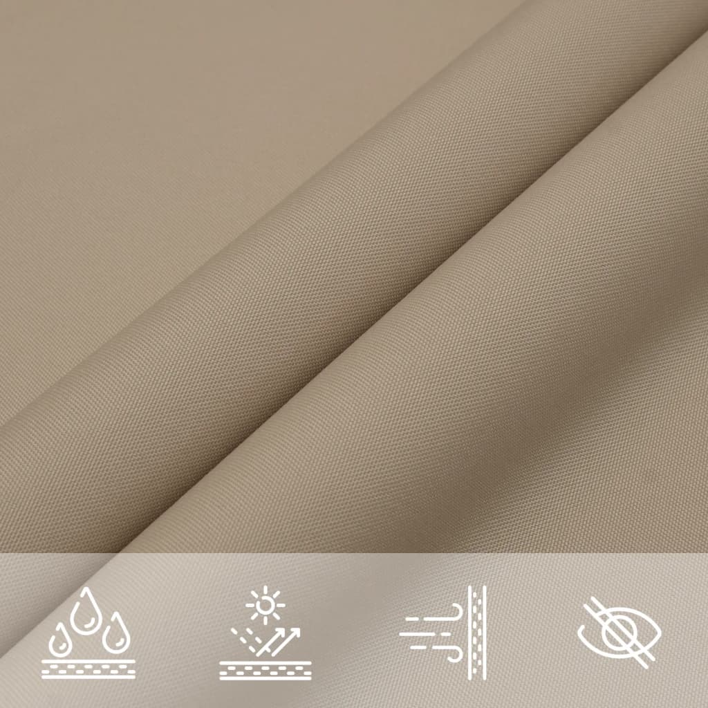 Sonnensegel Oxford-Gewebe Dreieckig 6x6x6 m Taupe