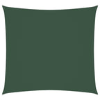 Sonnensegel Oxford-Gewebe Quadratisch 5x5 m Dunkelgrün