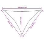 Sonnensegel Oxford-Gewebe Dreieckig 2,5x2,5x3,5 m Dunkelgrün
