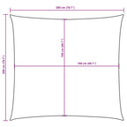 Sonnensegel Oxford-Gewebe Quadratisch 2x2 m Gelb
