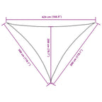 Sonnensegel Oxford-Gewebe Dreieckig 3x3x4,24 m Gelb
