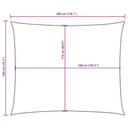 Sonnensegel Oxford-Gewebe Rechteckig 2x3 m Rot