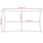 Sonnensegel Oxford-Gewebe Rechteckig 2x4,5 m Rot