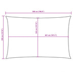Sonnensegel Oxford-Gewebe Rechteckig 3,5x5 m Rot