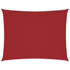 Sonnensegel Oxford-Gewebe Rechteckig 6x7 m Rot