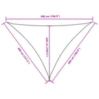 Sonnensegel Oxford-Gewebe Dreieckig 4x5x5 m Rot