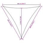 Sonnensegel Oxford-Gewebe Dreieckig 6x6x6 m Rot