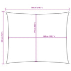 Sonnensegel Oxford-Gewebe Rechteckig 2x3 m Orange