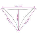 Sonnensegel Oxford-Gewebe Dreieckig 3x4x5 m Orange