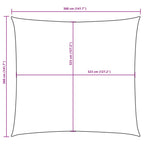 Sonnensegel Oxford Gewebe Quadratisch 3,6x3,6 m Schwarz