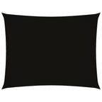 Sonnensegel Oxford-Gewebe Rechteckig 2,5x4 m Schwarz