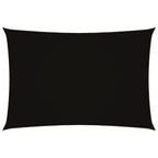 Sonnensegel Oxford-Gewebe Rechteckig 2,5x4,5 m Schwarz