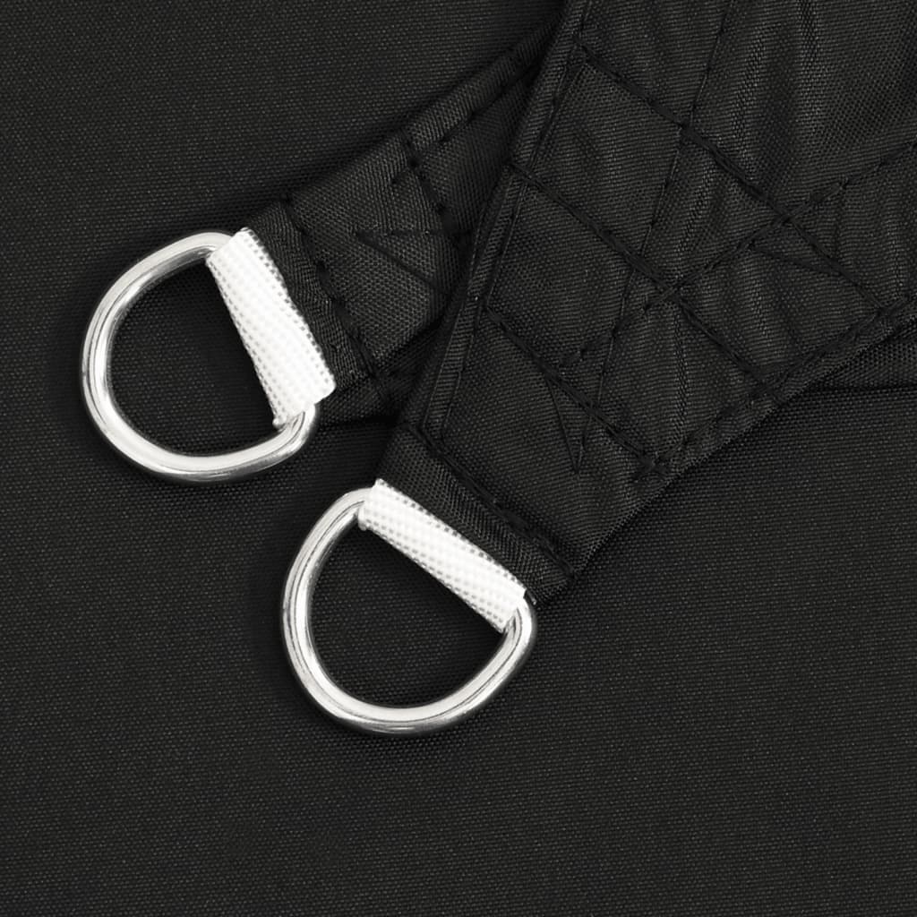 Sonnensegel Oxford-Gewebe Rechteckig 3,5x4,5 m Schwarz