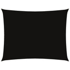 Sonnensegel Oxford-Gewebe Rechteckig 5x6 m Schwarz