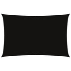 Sonnensegel Oxford-Gewebe Rechteckig 5x8 m Schwarz