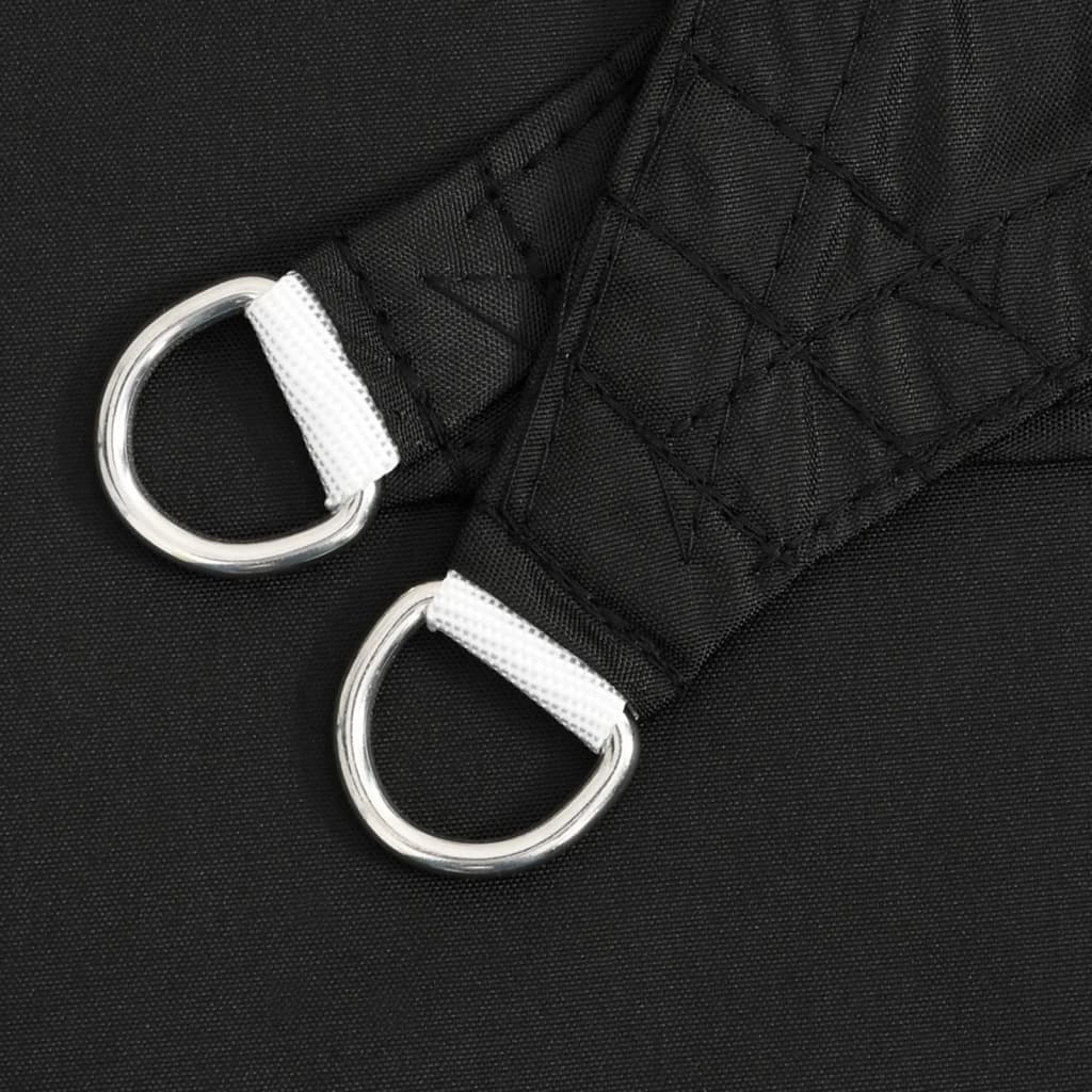 Sonnensegel Oxford-Gewebe Rechteckig 6x8 m Schwarz