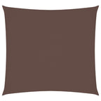 Sonnensegel Oxford-Gewebe Quadratisch 3,6x3,6 m Braun
