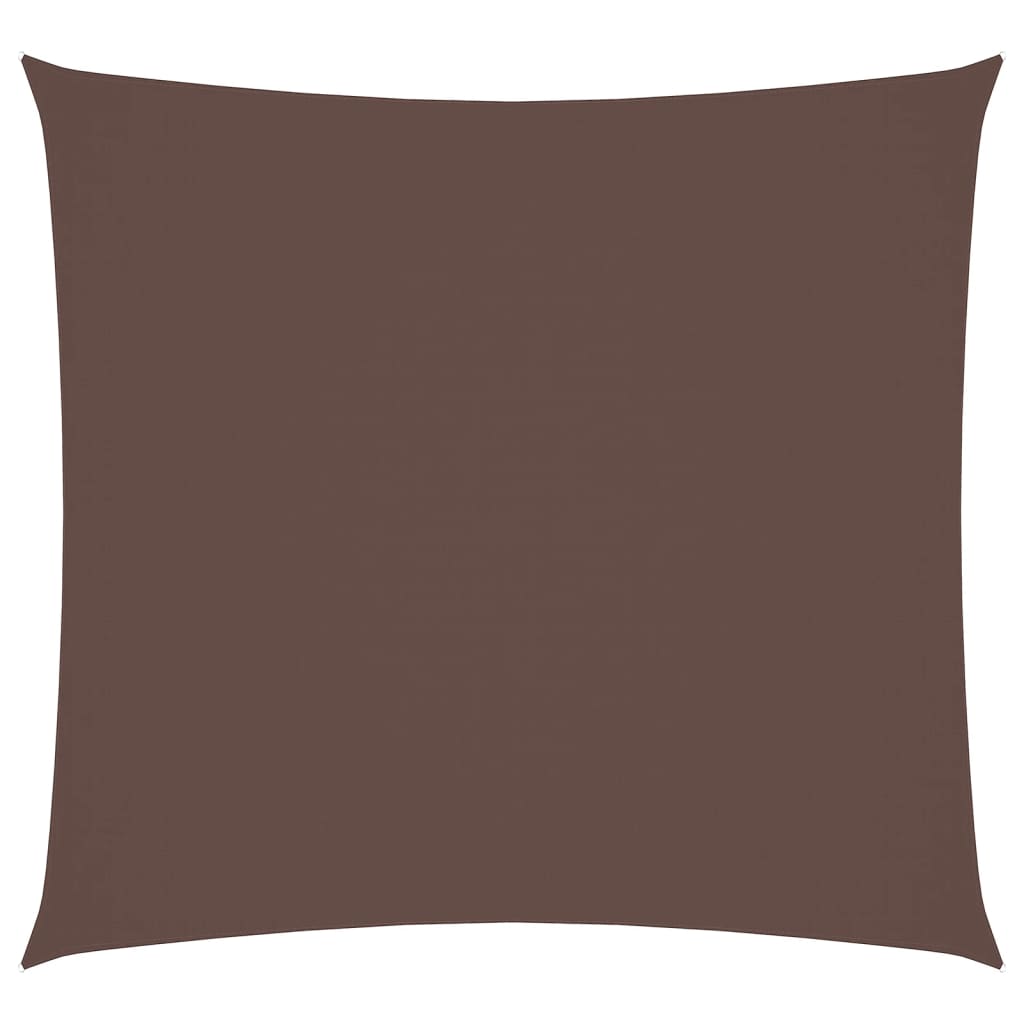 Sonnensegel Oxford-Gewebe Quadratisch 3,6x3,6 m Braun