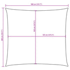 Sonnensegel Oxford-Gewebe Quadratisch 3,6x3,6 m Braun