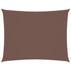 Sonnensegel Oxford-Gewebe Rechteckig 2x3,5 m Braun