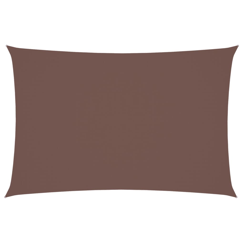 Sonnensegel Oxford-Gewebe Rechteckig 2x4 m Braun