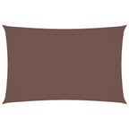 Sonnensegel Oxford-Gewebe Rechteckig 2x5 m Braun