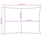 Sonnensegel Oxford-Gewebe Rechteckig 2,5x4,5 m Braun