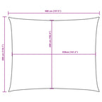 Sonnensegel Oxford-Gewebe Rechteckig 3x4 m Braun
