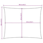 Sonnensegel Oxford-Gewebe Rechteckig 4x6 m Braun